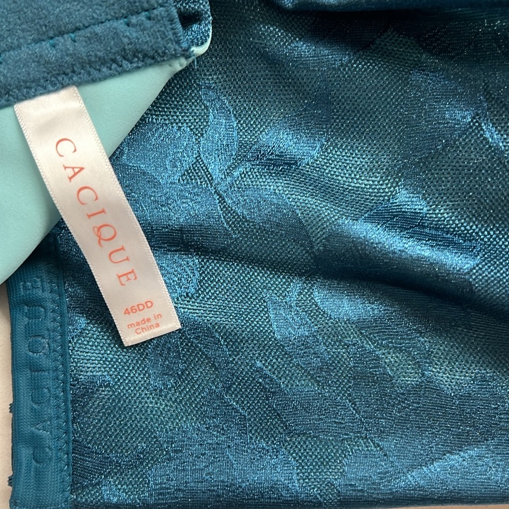 Cacique Lightly Lined Full‎ Coverage Underwire Bra Size 46DD/E